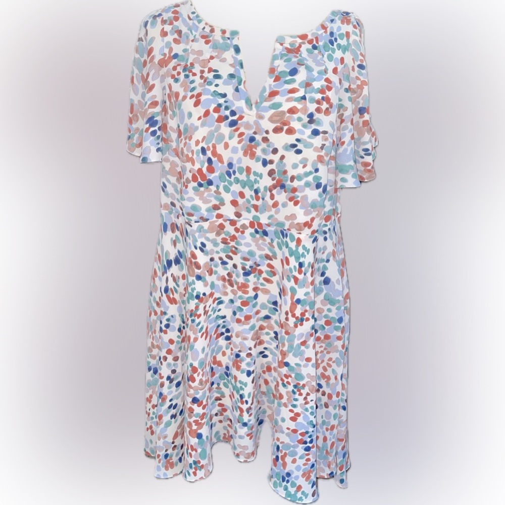 Anthropologie Maeve Watercolor Pullover Dress